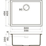Мойка OMOIKIRI YAMAKAWA 55-U/I-GR Artceramic/Leningrad grey 4993777