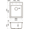 Мойка OMOIKIRI DAISEN 42-BL Artgranit/Черный 4993606