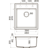Мойка OMOIKIRI DAISEN 46-BE Artgranit/Ваниль 4993608