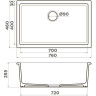 Мойка OMOIKIRI OKINOSHIMA 76-U/I-BL Natceramic/черный 4997146